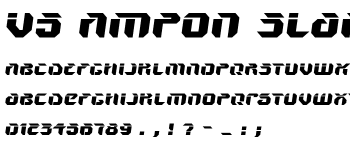 V5 Ampon Slanted font